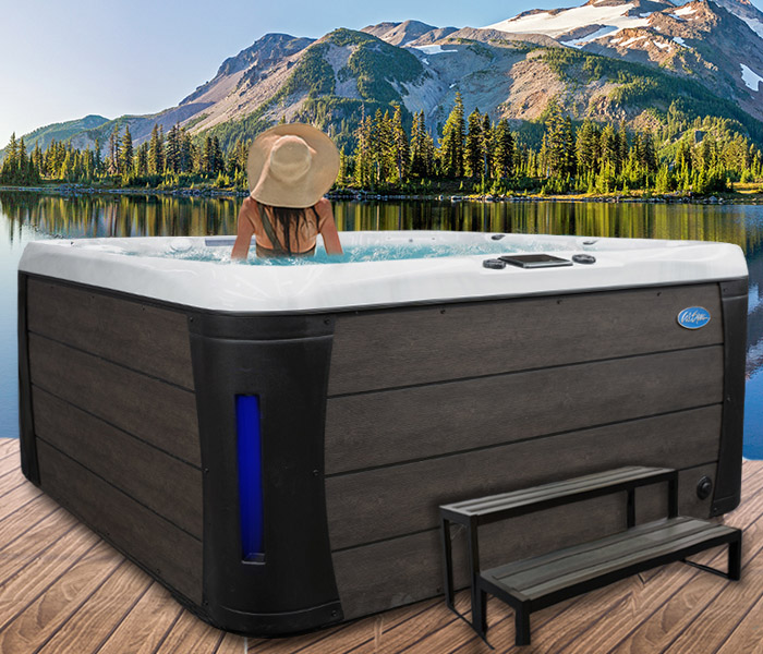 Calspas hot tub being used in a family setting - hot tubs spas for sale Whitby
