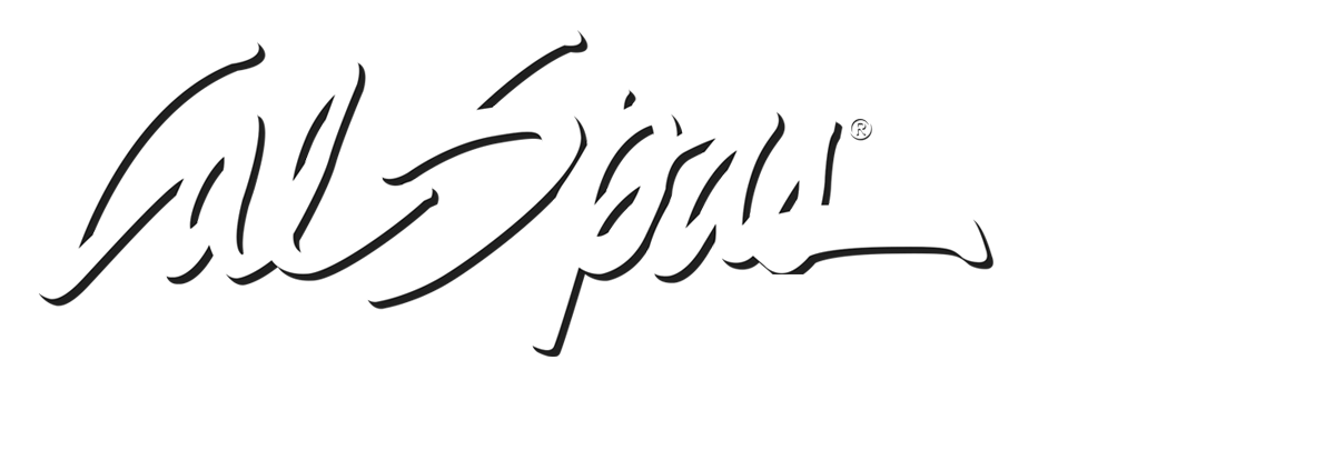 Calspas White logo hot tubs spas for sale Whitby